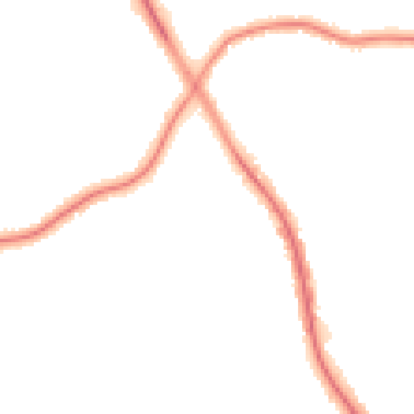 Night-time road noise heatmap for M25 9WR