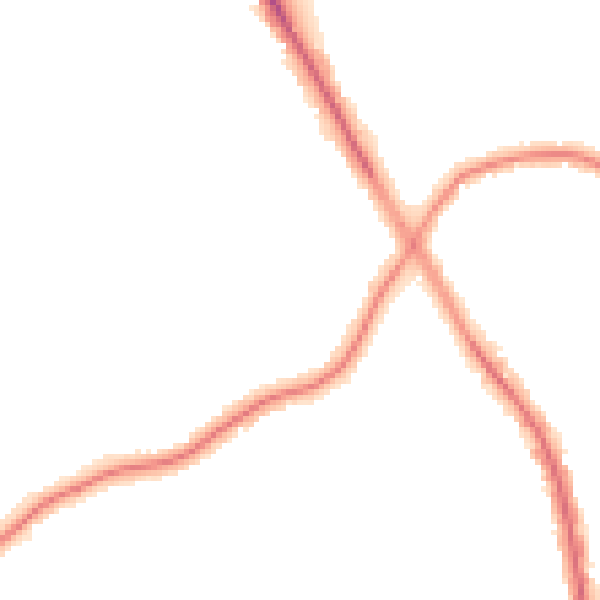 Night-time road noise heatmap for M25 9WU