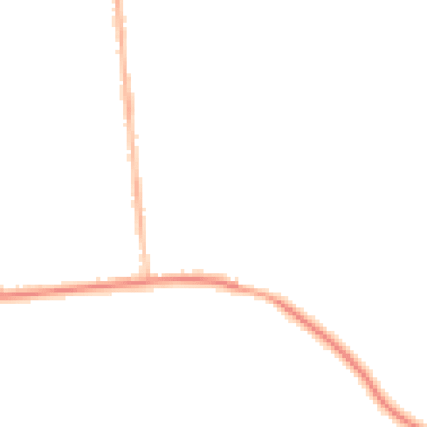 Night-time road noise heatmap for M26 1BU