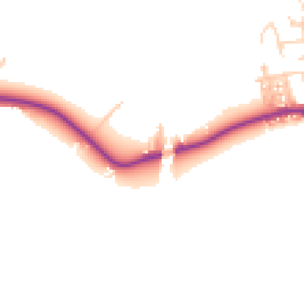 Daytime road noise heatmap for M26 1DE