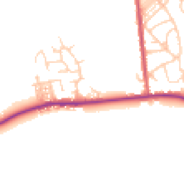 Daytime road noise heatmap for M26 1DF