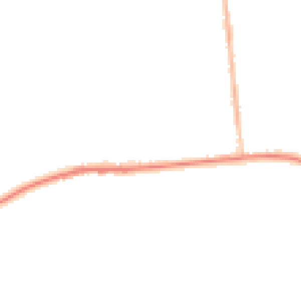 Night-time road noise heatmap for M26 1DF