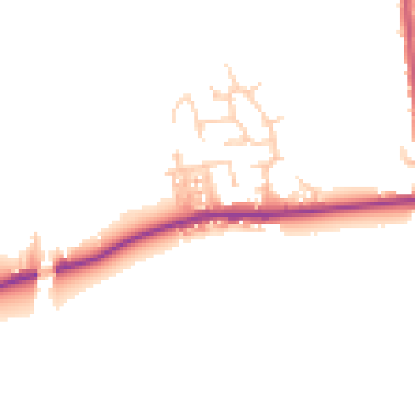 Daytime road noise heatmap for M26 1DN