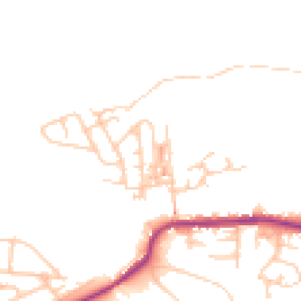 Daytime road noise heatmap for M26 1HP