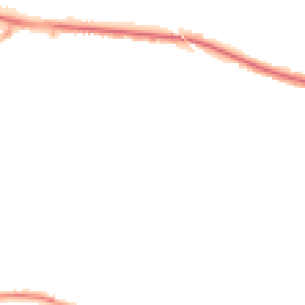 Night-time road noise heatmap for M26 1JP