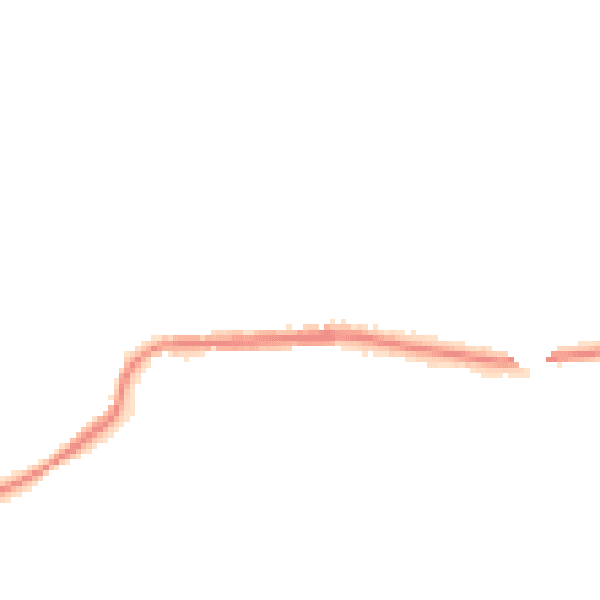 Night-time road noise heatmap for M26 1RP