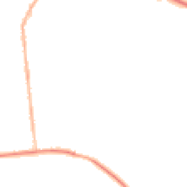 Night-time road noise heatmap for M26 1UP