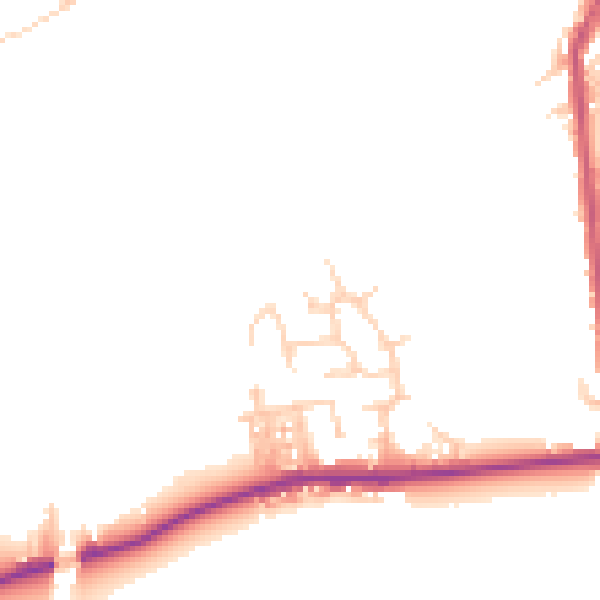 Daytime road noise heatmap for M26 1YL