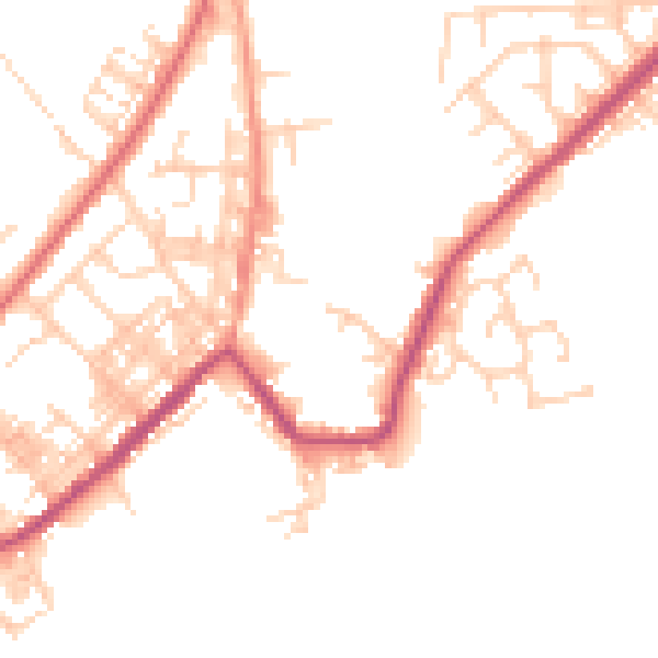Daytime road noise heatmap for M26 2GS