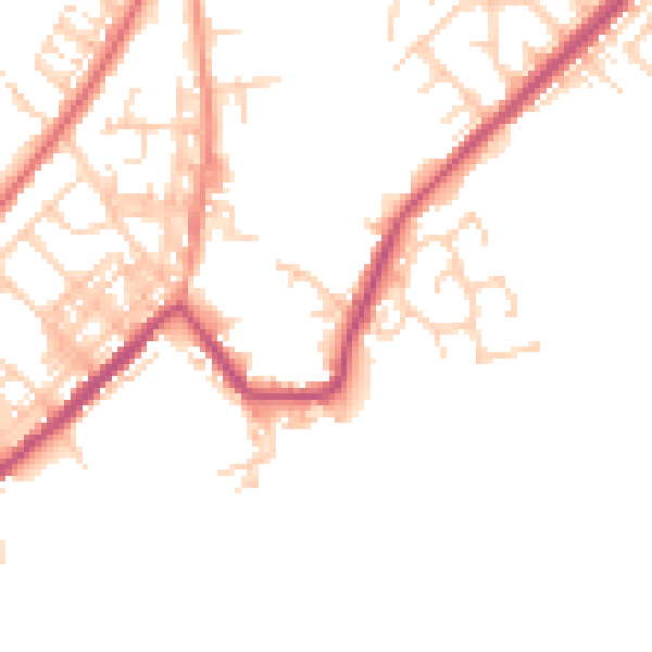 Daytime road noise heatmap for M26 2GT