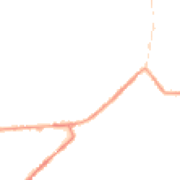 Night-time road noise heatmap for M26 2RA