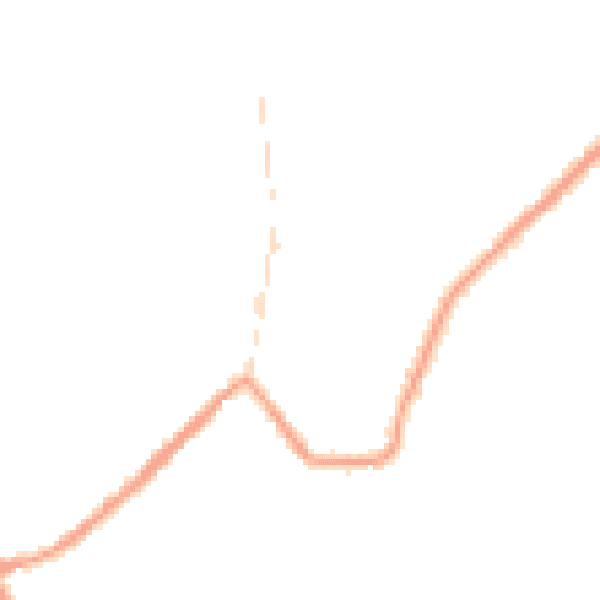 Night-time road noise heatmap for M26 2XU