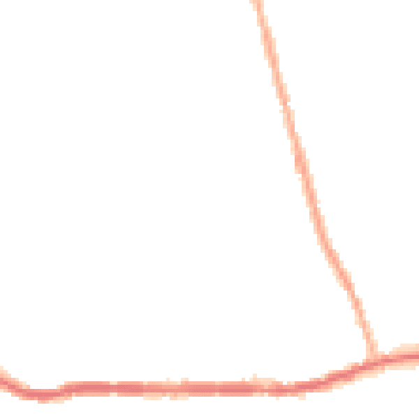 Night-time road noise heatmap for M26 3PE