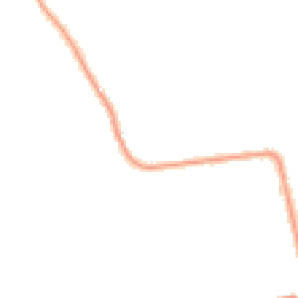 Night-time road noise heatmap for M26 3TU