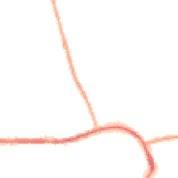 Night-time road noise heatmap for M26 4DS
