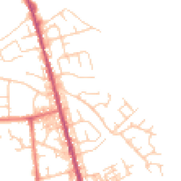 Daytime road noise heatmap for M26 4FS