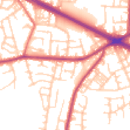 Daytime road noise heatmap for M27 0AF