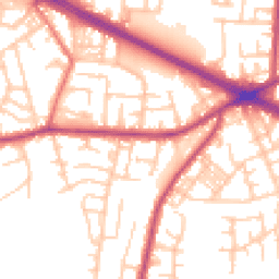 Daytime road noise heatmap for M27 0AG