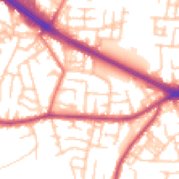 Daytime road noise heatmap for M27 0AX