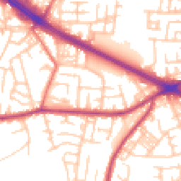 Daytime road noise heatmap for M27 0AZ