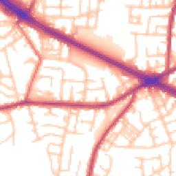 Daytime road noise heatmap for M27 0BB