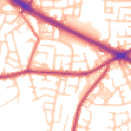 Daytime road noise heatmap for M27 0BF