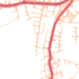 Daytime road noise heatmap for M27 0BR