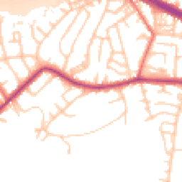 Daytime road noise heatmap for M27 0BW