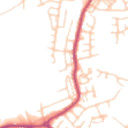 Daytime road noise heatmap for M27 0DA