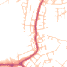 Daytime road noise heatmap for M27 0DG