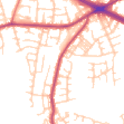 Daytime road noise heatmap for M27 0DH