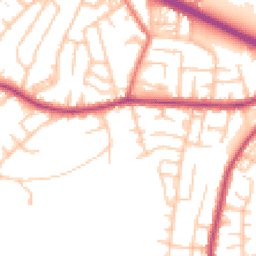 Daytime road noise heatmap for M27 0DJ