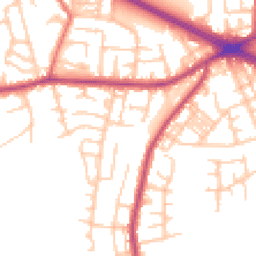 Daytime road noise heatmap for M27 0DY