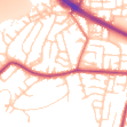 Daytime road noise heatmap for M27 0ES