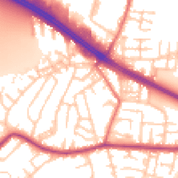 Daytime road noise heatmap for M27 0EX