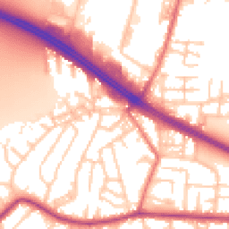 Daytime road noise heatmap for M27 0HG