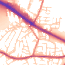 Daytime road noise heatmap for M27 0HH
