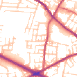 Daytime road noise heatmap for M27 0HY
