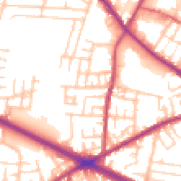 Daytime road noise heatmap for M27 0JA