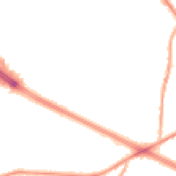 Night-time road noise heatmap for M27 0LW