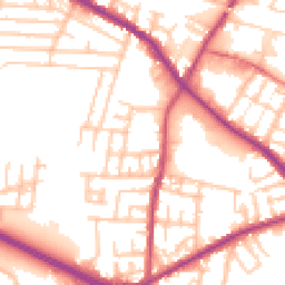 Daytime road noise heatmap for M27 0NG
