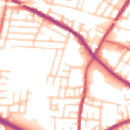 Daytime road noise heatmap for M27 0WG