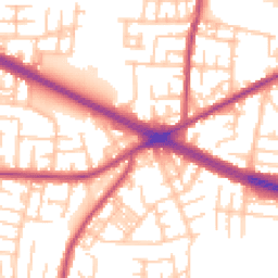 Daytime road noise heatmap for M27 0YL