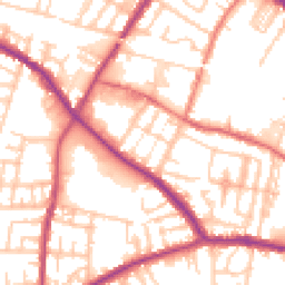 Daytime road noise heatmap for M27 4BP