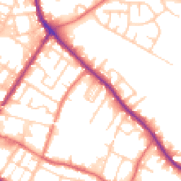 Daytime road noise heatmap for M27 4DH