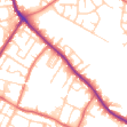 Daytime road noise heatmap for M27 4DL