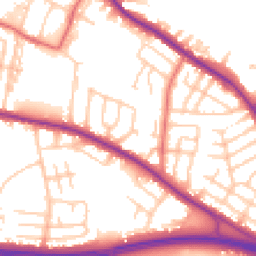 Daytime road noise heatmap for M27 4EH
