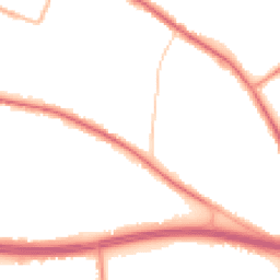 Night-time road noise heatmap for M27 4FP