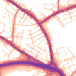 Daytime road noise heatmap for M27 4JD