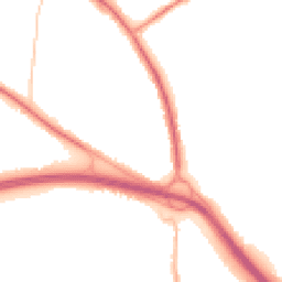 Night-time road noise heatmap for M27 4JQ